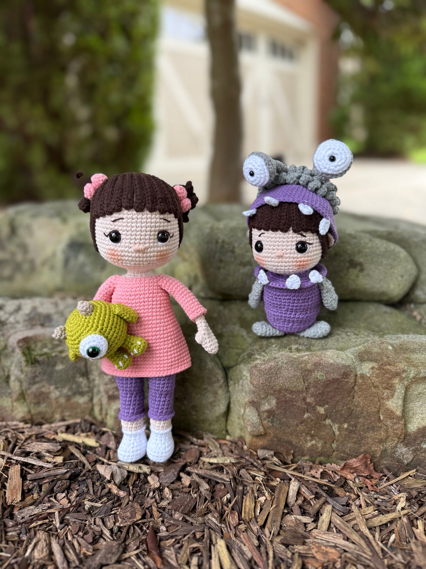 Boo & Boo: Double the Cuteness Bundle, The Ultimate Boo Bundle: Sweet & Spooky, Peek-a-Boo Monster – Crochet Amigurumi Doll, Hand-Crocheted Amigurumi Doll, Unique Gift Idea, Birthday Gift