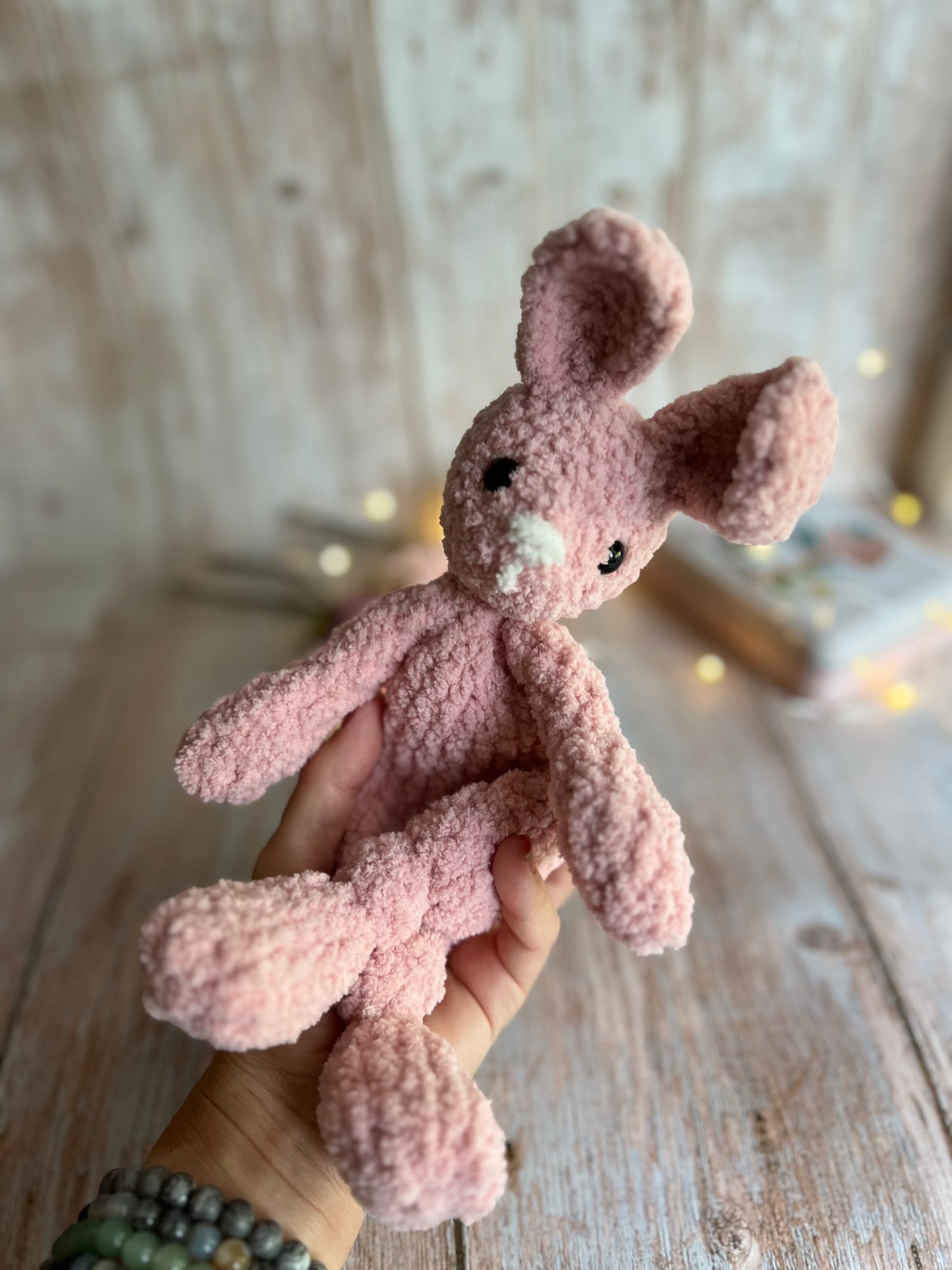 Bunny Lovey, Bunny Snuggler, Handmade Bunny Lovey, Readymade, Handcrafted Snuggler, Crocheted Bunny, Baby Shower Gift, Nursery De cor