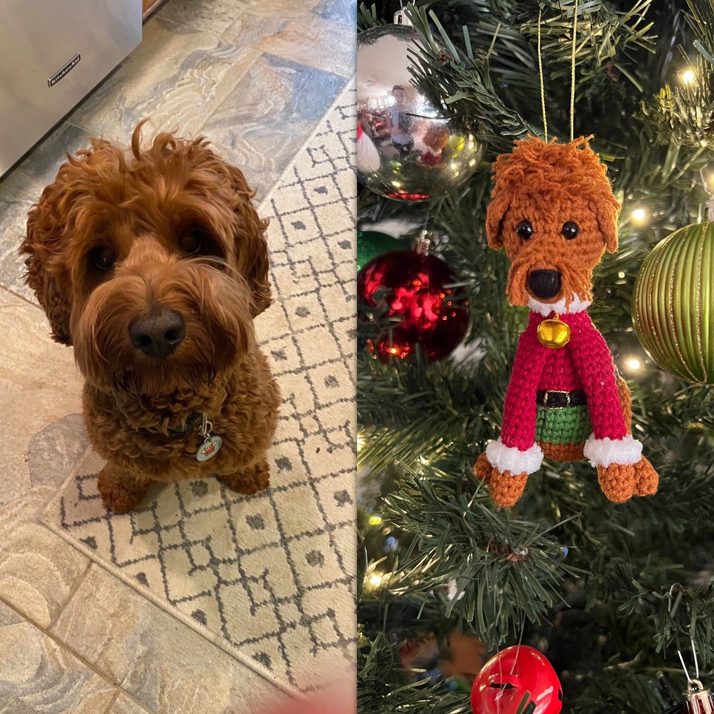 Custom Dog Ornament, Custom Cat Ornament, Custom Pet Ornament