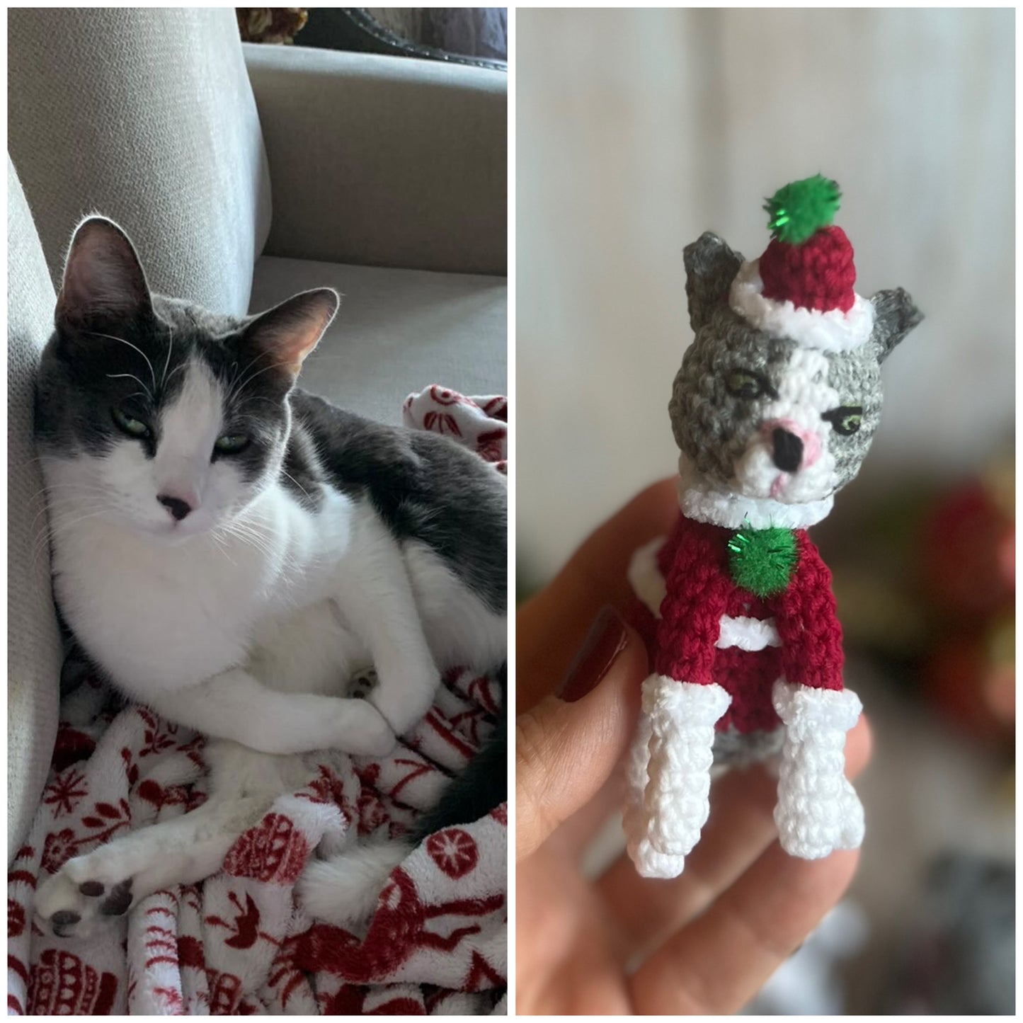 Custom Dog Ornament, Custom Cat Ornament, Custom Pet Ornament