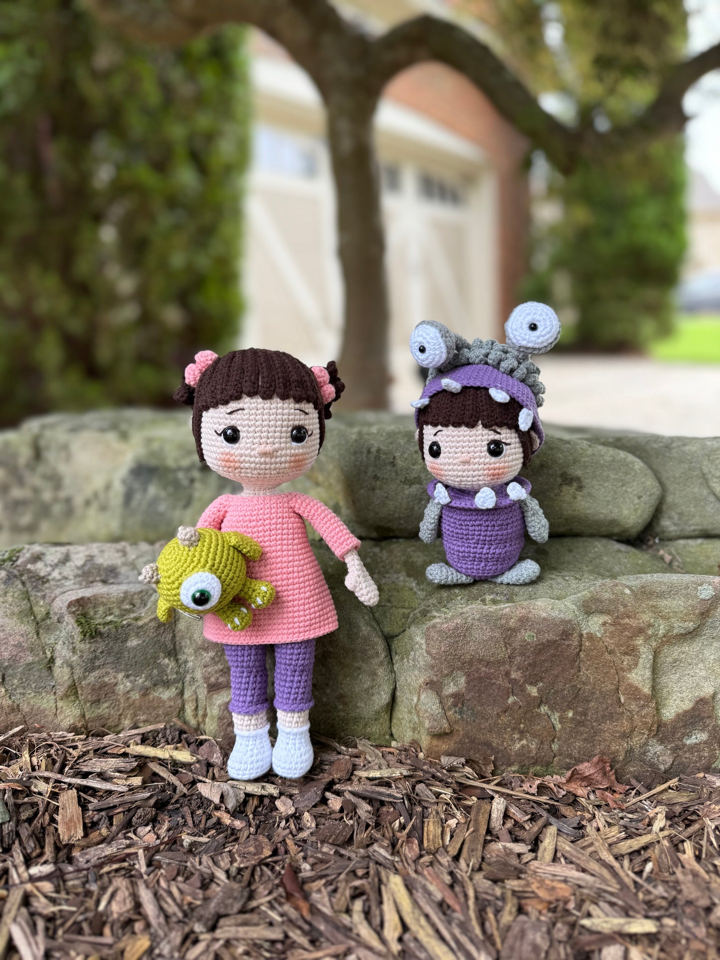 Boo & Boo: Double the Cuteness Bundle, The Ultimate Boo Bundle: Sweet & Spooky, Peek-a-Boo Monster – Crochet Amigurumi Doll, Hand-Crocheted Amigurumi Doll, Unique Gift Idea, Birthday Gift