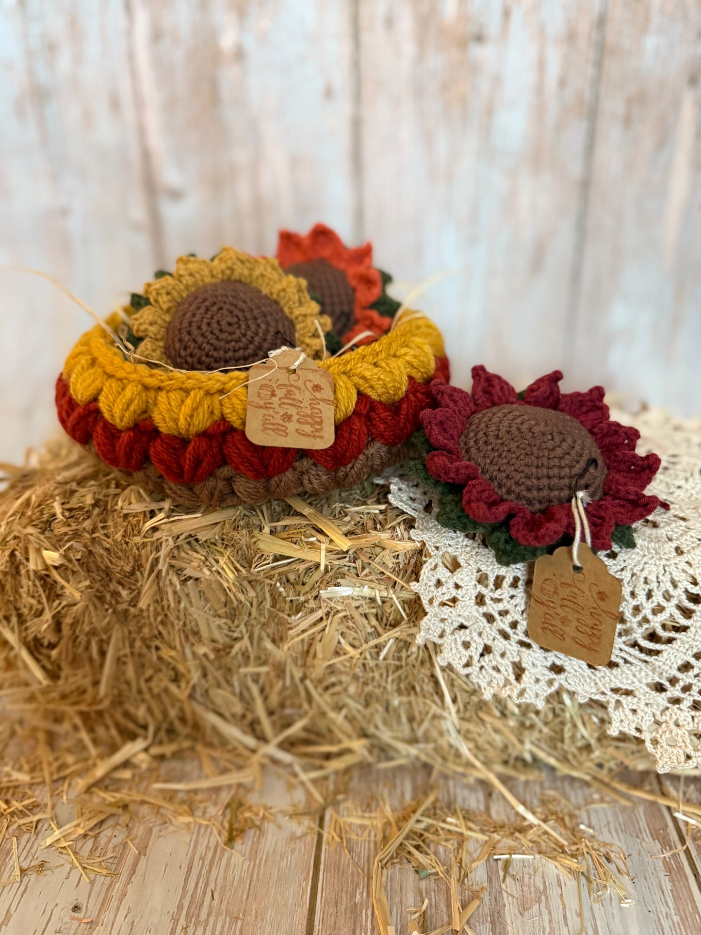 Handmade Autumn Crochet Basket – Cozy Fall Decor in Mustard, Rust & Brown, Chunky Crochet Basket – Fall Harvest Colors, Cozy Fall Storage Basket – Rustic Crochet Decor, Handcrafted Crochet Basket – Warm Autumn Tones