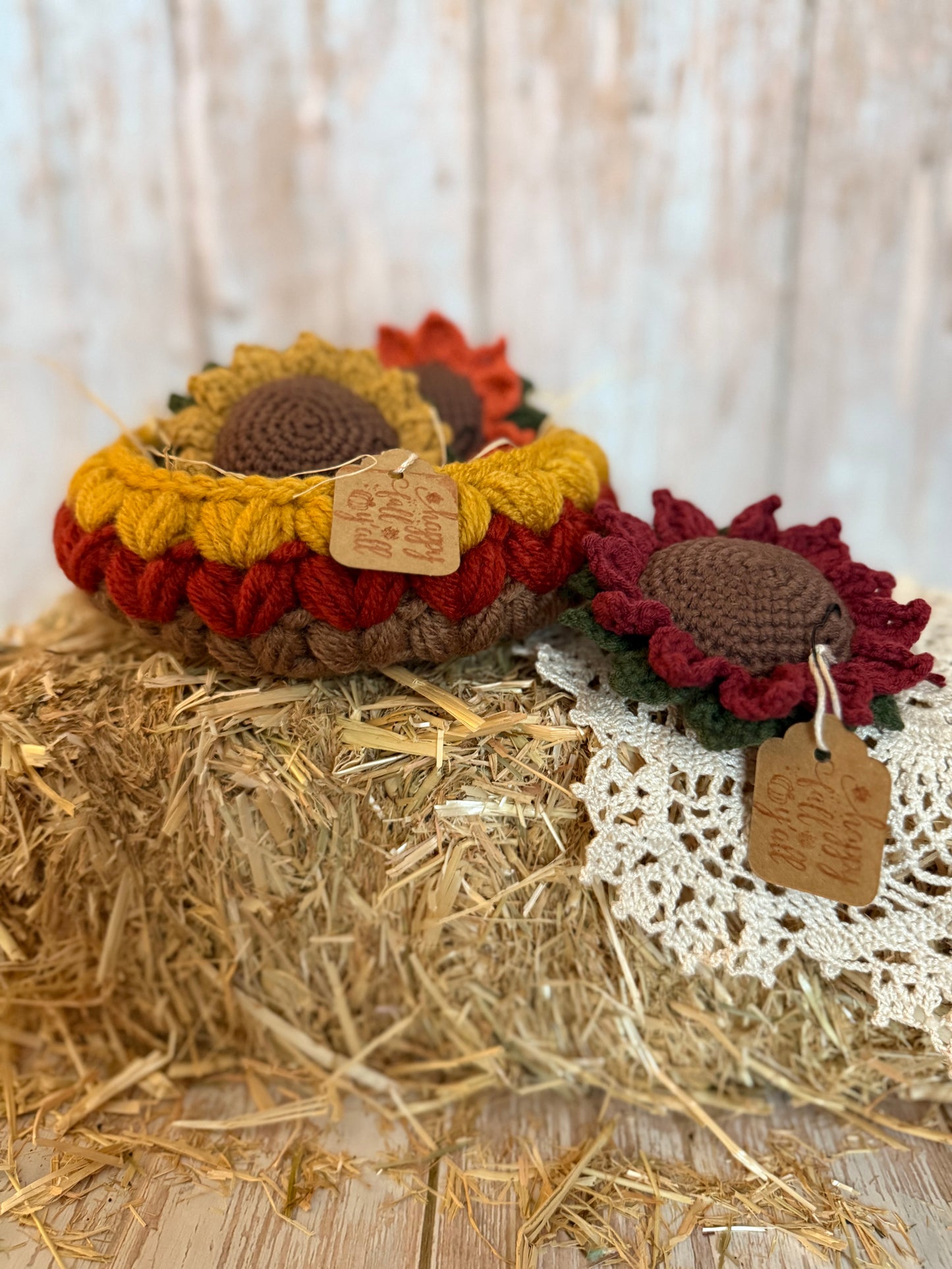 Handmade Autumn Crochet Basket – Cozy Fall Decor in Mustard, Rust & Brown, Chunky Crochet Basket – Fall Harvest Colors, Cozy Fall Storage Basket – Rustic Crochet Decor, Handcrafted Crochet Basket – Warm Autumn Tones