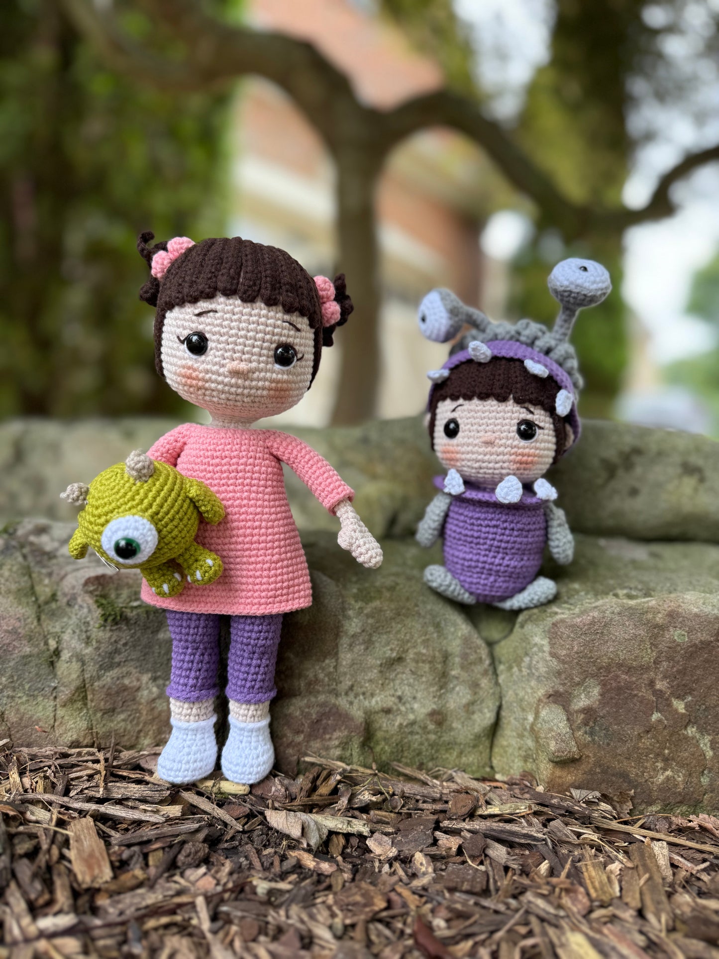 Boo & Boo: Double the Cuteness Bundle, The Ultimate Boo Bundle: Sweet & Spooky, Peek-a-Boo Monster – Crochet Amigurumi Doll, Hand-Crocheted Amigurumi Doll, Unique Gift Idea, Birthday Gift
