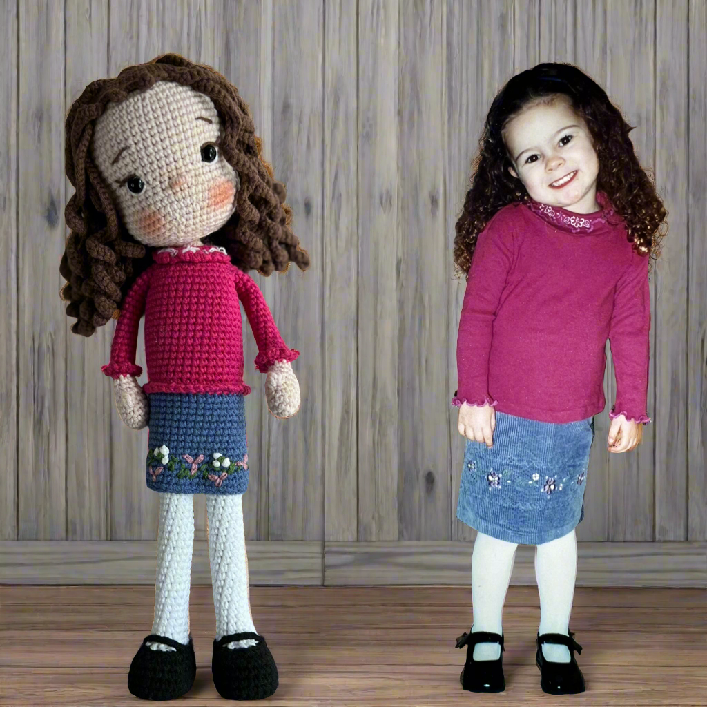 Personalized Crochet Doll, Custom Crochet Doll, Personalized Plush Doll, Custom Plush Doll