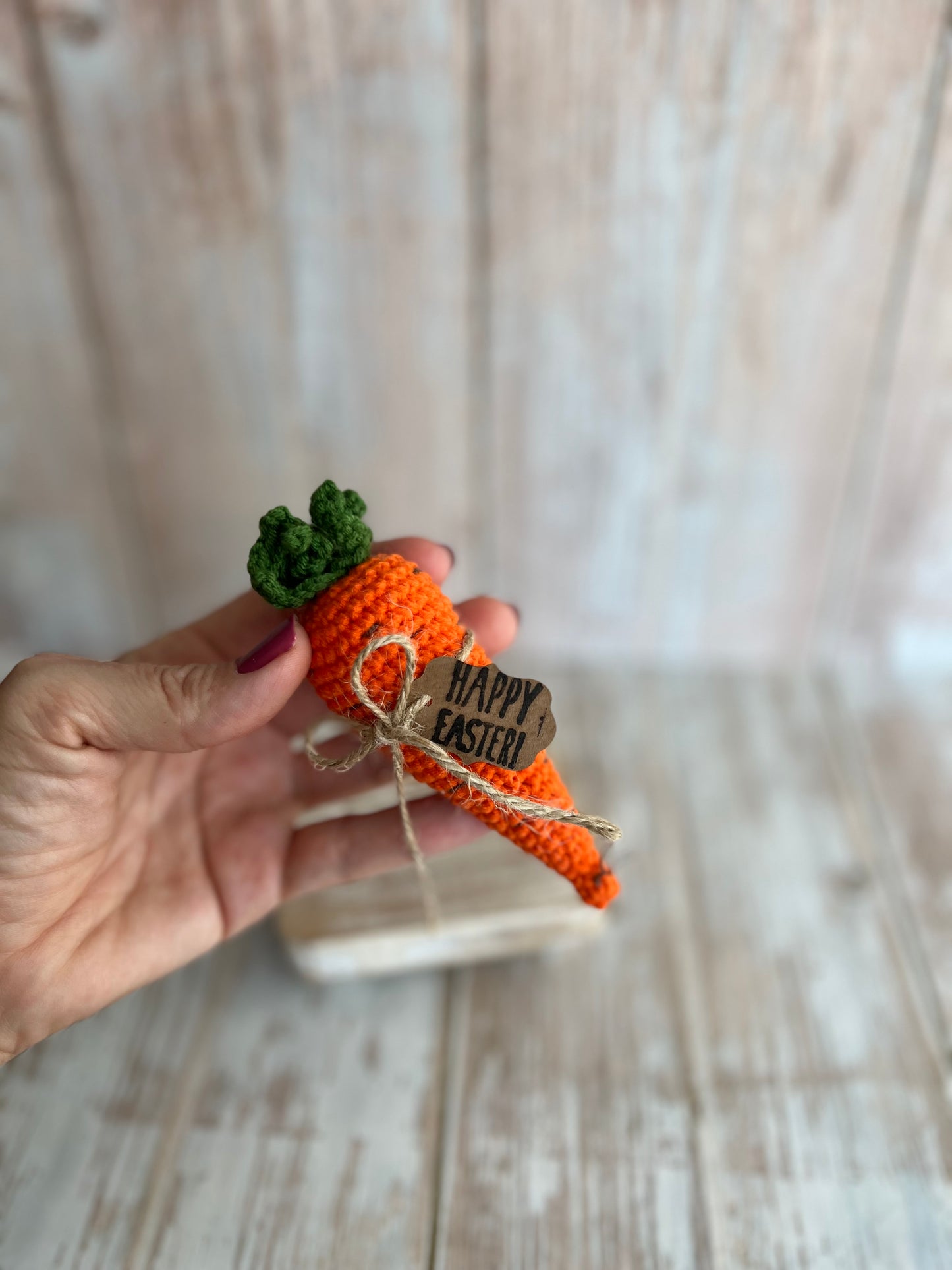 Crocheted Carrot, Easter Decor, Handmade, Readymade, Unique