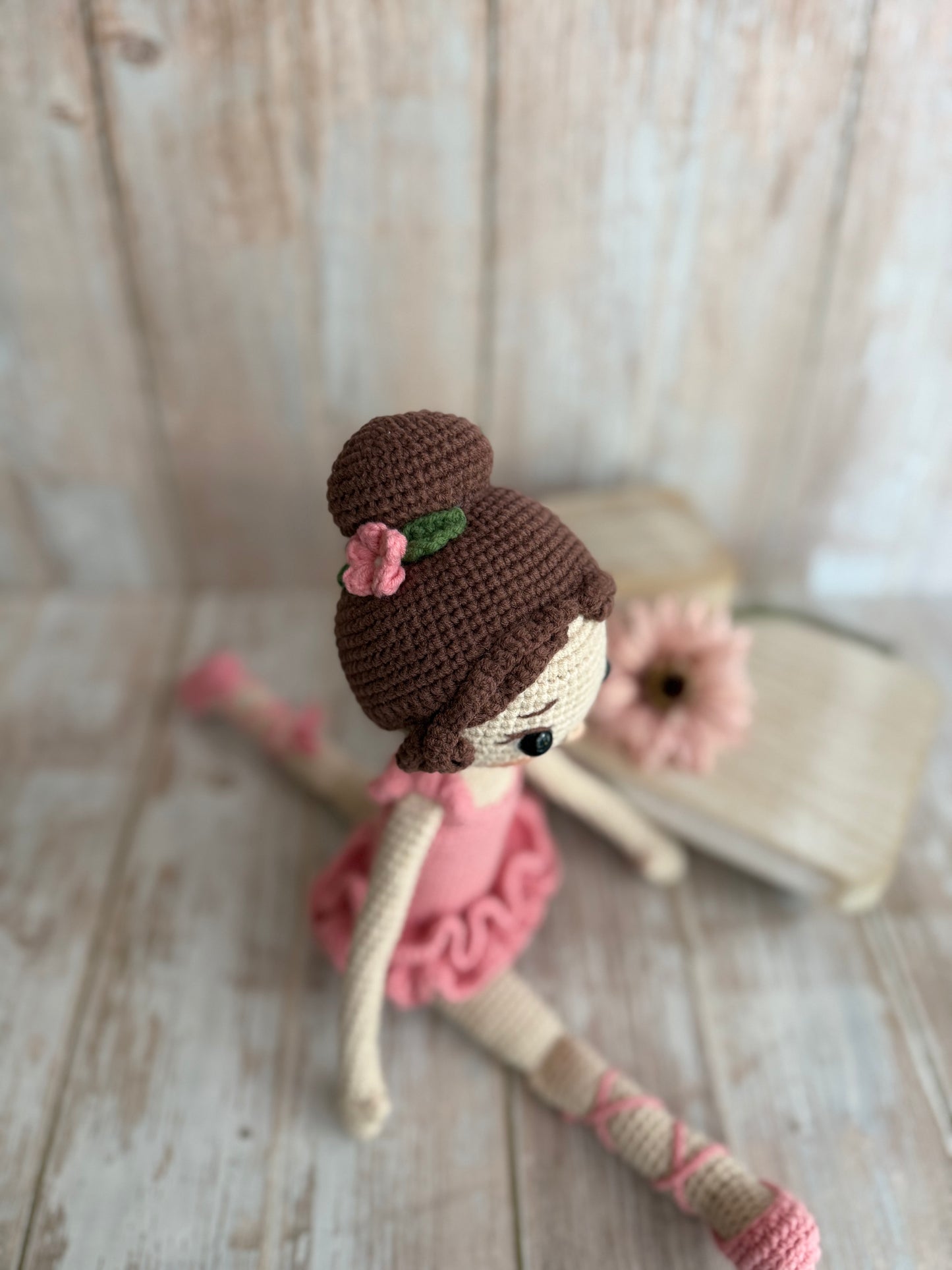 A Unique Birthday Gift for Little Dancers, Amigurumi Ballerina Girl, Handmade Crochet Ballerina Doll, Little Ballerina – Crochet Doll, Graceful Ballerina Plushie, Pink Ballet Girl Doll