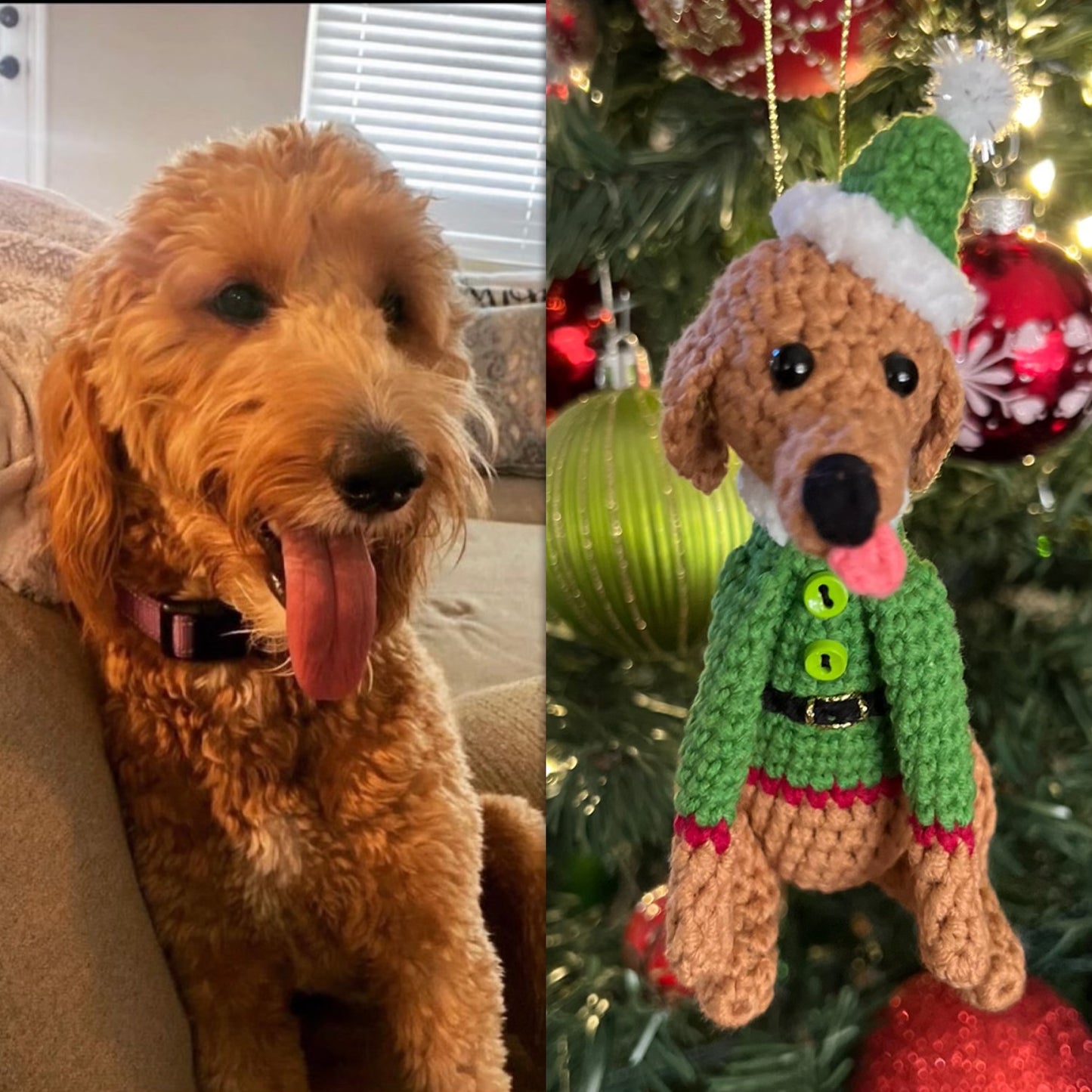 Custom Dog Ornament, Custom Cat Ornament, Custom Pet Ornament