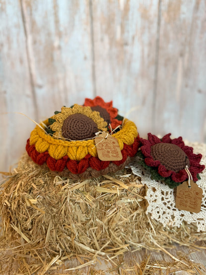 Handmade Autumn Crochet Basket – Cozy Fall Decor in Mustard, Rust & Brown, Chunky Crochet Basket – Fall Harvest Colors, Cozy Fall Storage Basket – Rustic Crochet Decor, Handcrafted Crochet Basket – Warm Autumn Tones