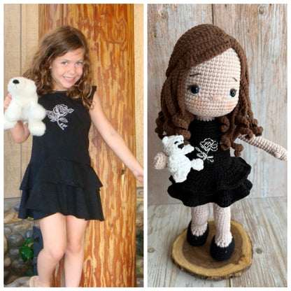 Personalized Crochet Doll, Custom Crochet Doll, Personalized Plush Doll, Custom Plush Doll