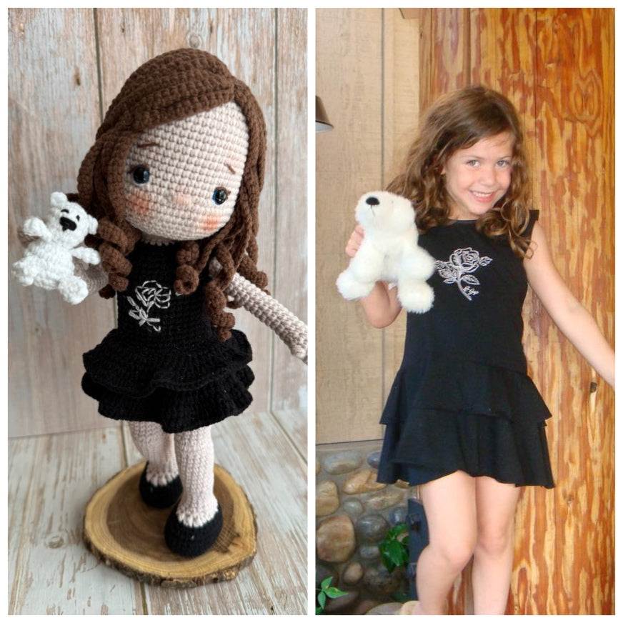 Personalized Crochet Doll, Custom Crochet Doll, Personalized Plush Doll, Custom Plush Doll