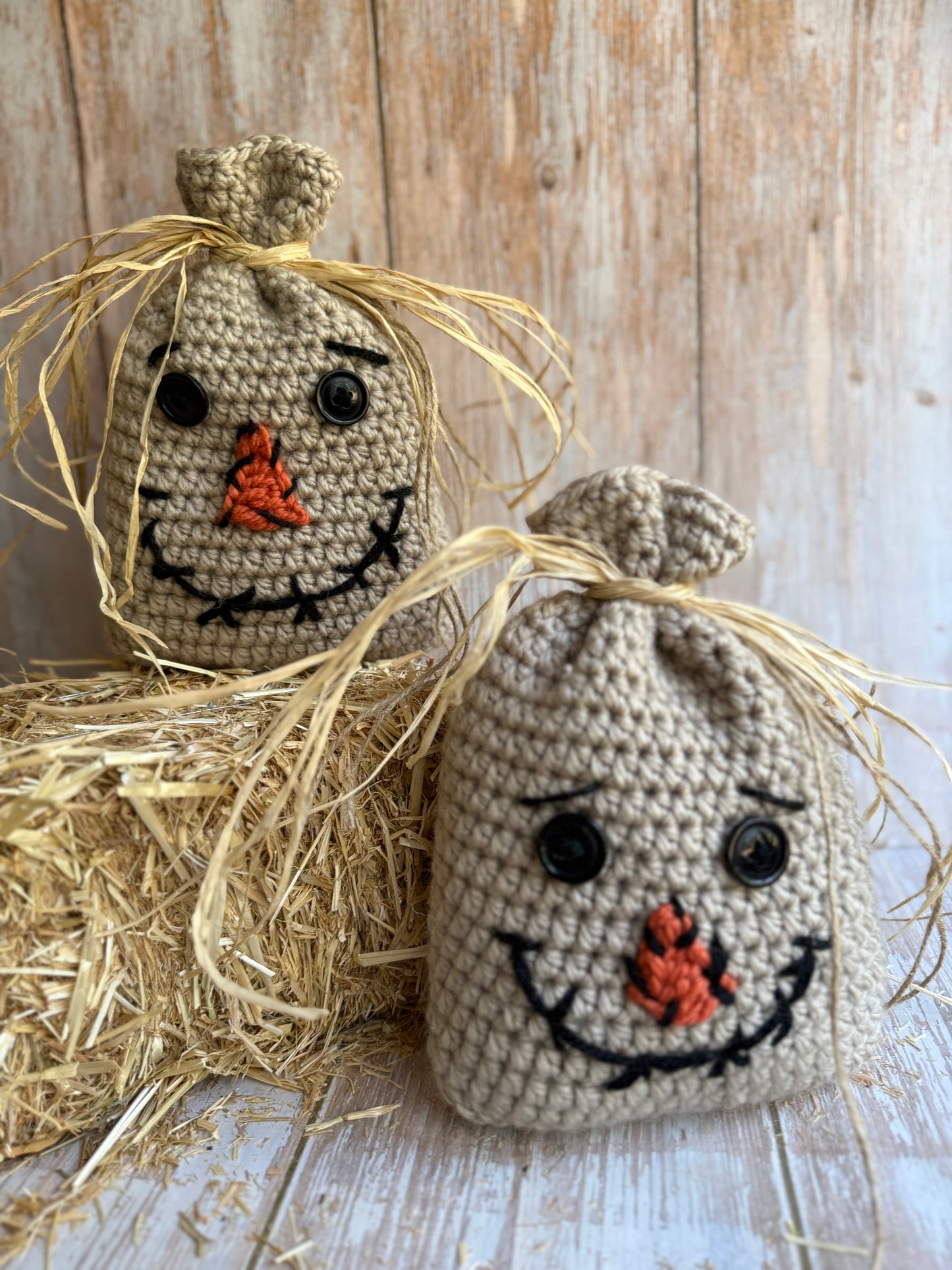 Handmade Crochet Scarecrow, Fall Home Decor, Rustic Autumn Accent, Crochet Scarecrow Decoration, Farmhouse Fall Decor, Harvest Season Gift, Adorable Stuffed Spooky Characters, Silly Scarecrows
