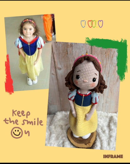 Personalized Crochet Doll, Custom Crochet Doll, Personalized Plush Doll, Custom Plush Doll