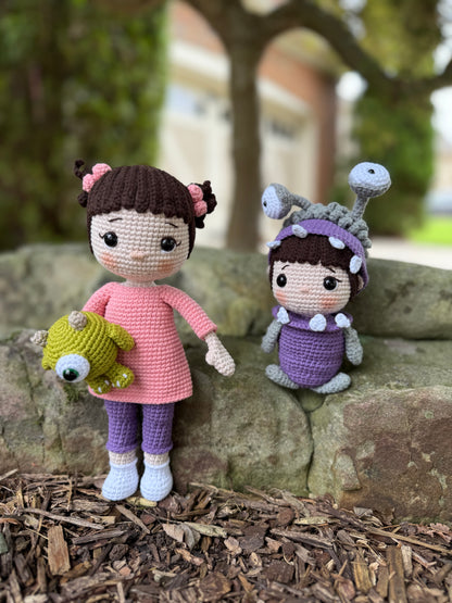 Boo & Boo: Double the Cuteness Bundle, The Ultimate Boo Bundle: Sweet & Spooky, Peek-a-Boo Monster – Crochet Amigurumi Doll, Hand-Crocheted Amigurumi Doll, Unique Gift Idea, Birthday Gift
