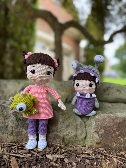 Boo & Boo: Double the Cuteness Bundle, The Ultimate Boo Bundle: Sweet & Spooky, Peek-a-Boo Monster – Crochet Amigurumi Doll, Hand-Crocheted Amigurumi Doll, Unique Gift Idea, Birthday Gift